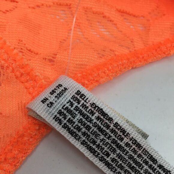 Intimately Free People Neon Orange Racer Back Lace Bralette Size XS NWT - Picture 11 of 14